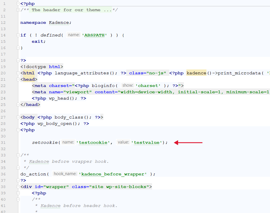 Attempt to send cookies after displaying html content